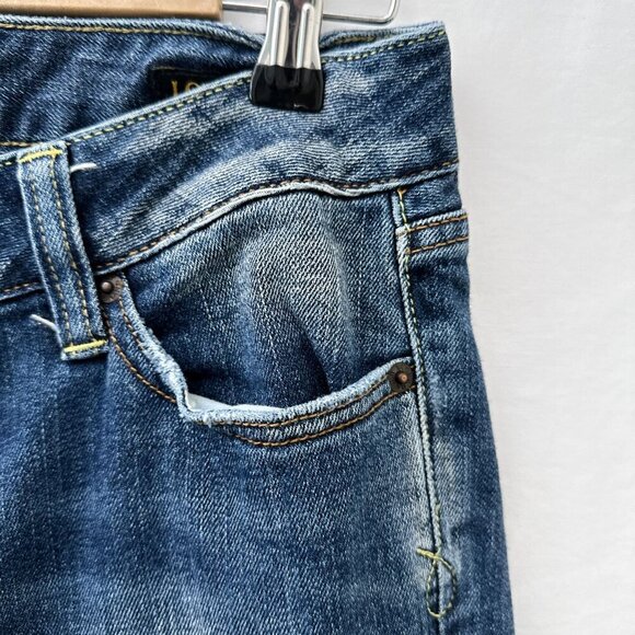Lucky Brand Lola Skinny Reg Low-Rise Distressed Jeans Medium Wash Denim Women 27 - Picture 16 of 16